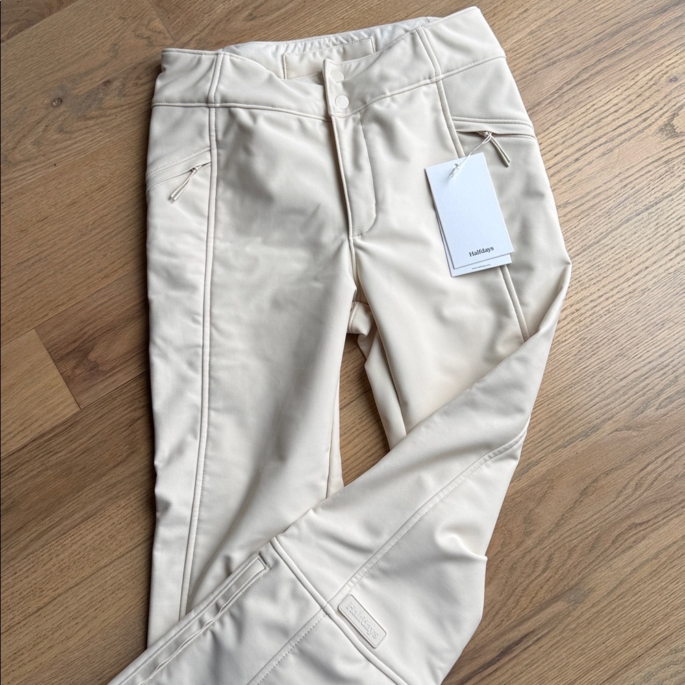 Cream Boot Cut Pants
